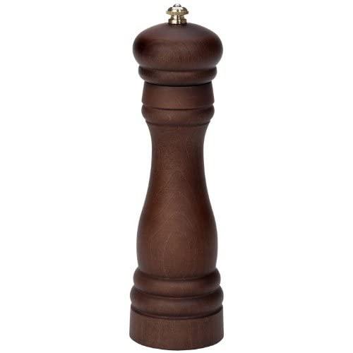 Fletchers' Mill Federal Salt Mill, Walnut Stain - 8 Inch, Adjustable Coarseness Fine to Coarse, MADE IN U.S.A.