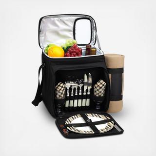 Equipped 2-Person Insulated Picnic Set with Blanket
