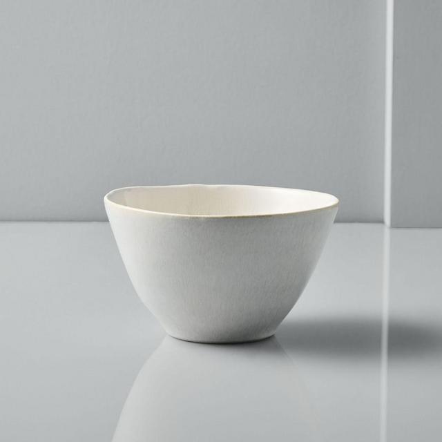 Reactive Glaze Bowl, Set of 4, White