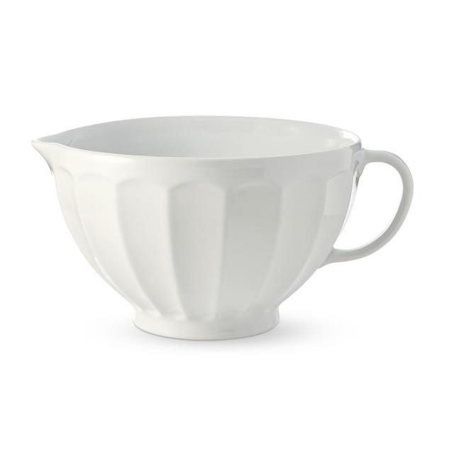 Ridged Ceramic Batter Bowl