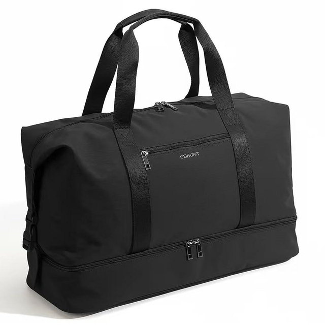 Oeihuivt Weekender Bags for Women - 21 Inch Large Travel Duffel Bag 2-Piece Set with Shoe Compartment, Heavy-Duty Canvas Leather Carry On Overnight Tote