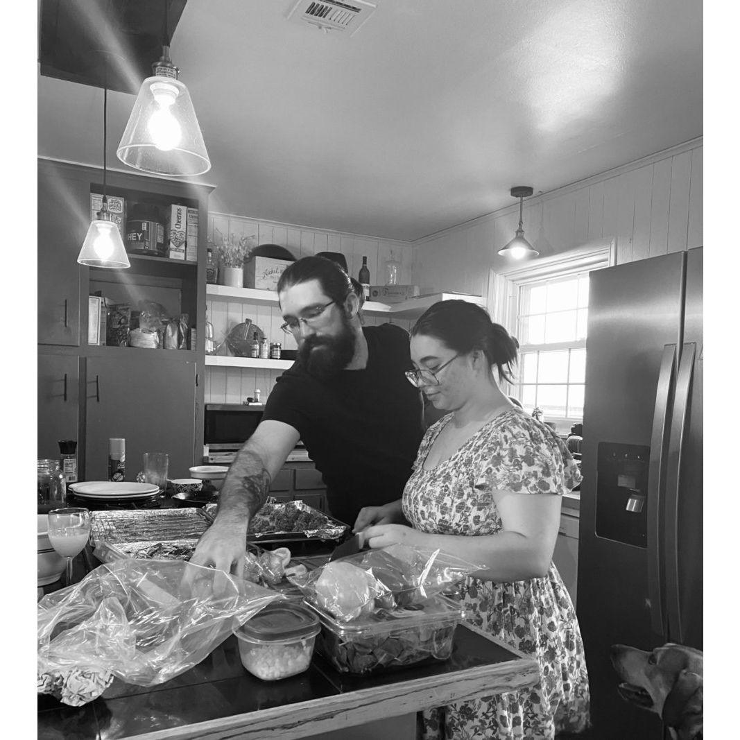 Our first breakfast in our new home!