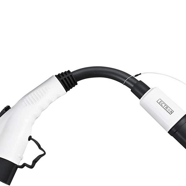 Lectron - Tesla to J1772 Adapter, Max 40A & 250V, Compatible with Tesla High Powered Connector, Destination Charger, and Mobile Connector - White