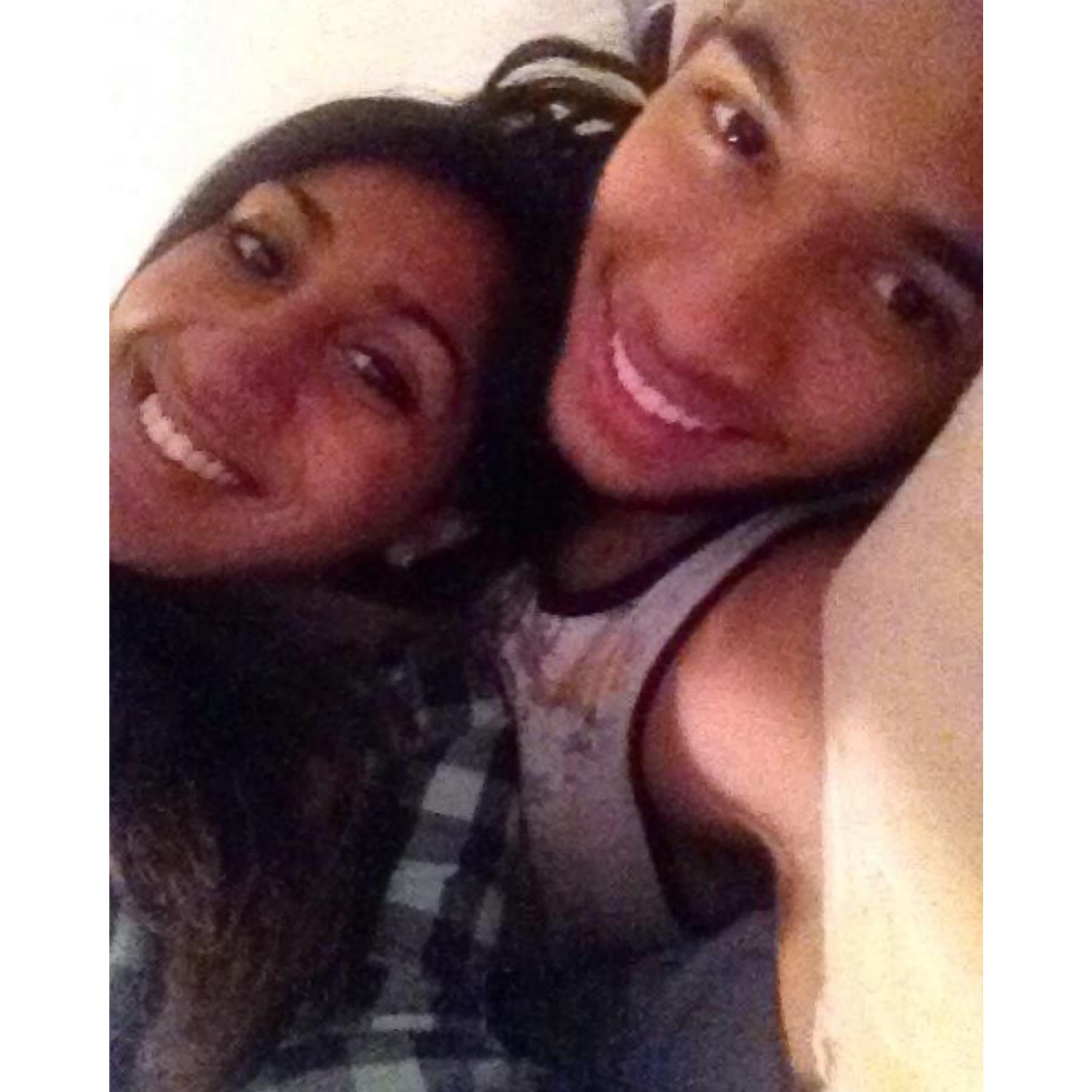 Our first couples picture together in Sandhya's North Oakland Pittsburgh apartment during our sophomore year summer. Our summer of falling in love <3