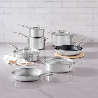 Essential Stainless Steel 13-Piece Cookware Set