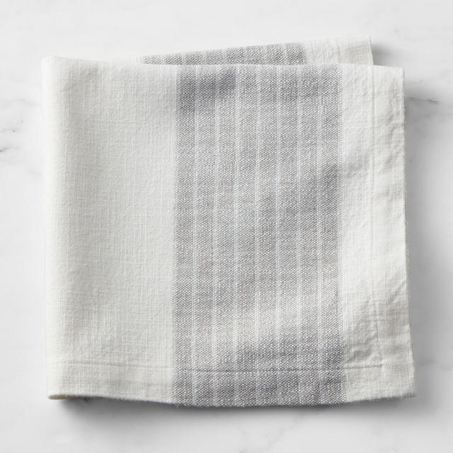 Cyprus Stripe Napkins, Set of 4, Grey