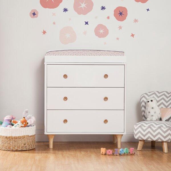 Lolly Changing Table Dresser - White & Natural