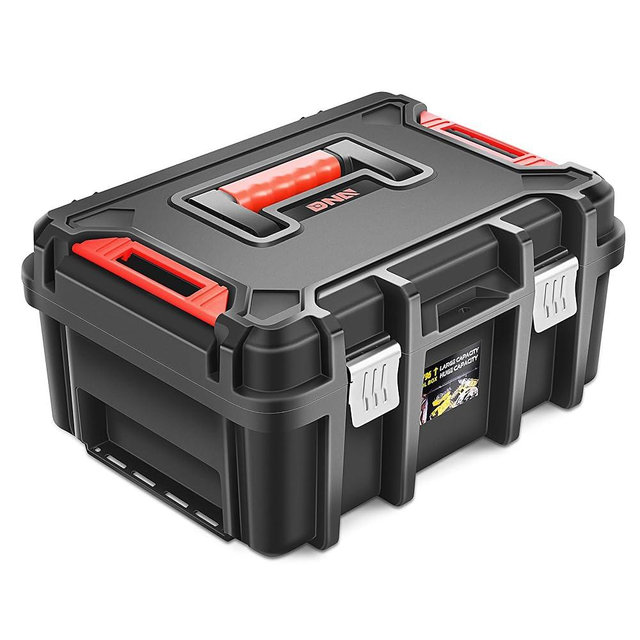‎DNA MOTORING Tool Box Lockable Organizer Storage Toolbox with Removable Tray for Workshop Garage & Household,Large Capacity,TOOLS-00309