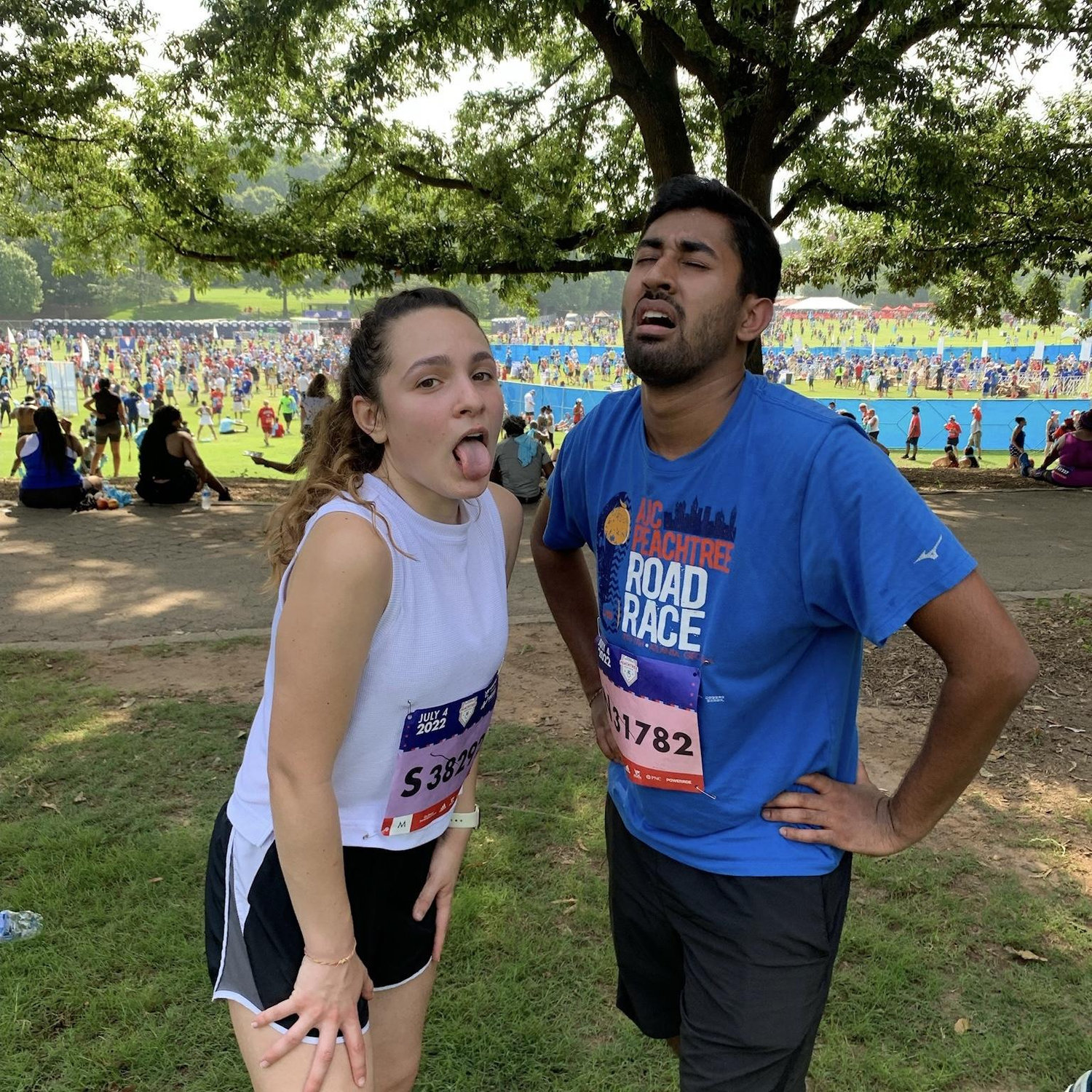 running the peachtree road race