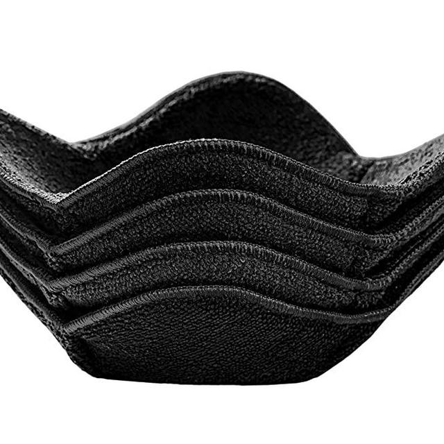 Microwave Bowl Cozy Huggers set of 4 – Durable and Reliable – For Hot and Cold Bowls, Plates and Dishes Bowl Holder for Microwave – Bowl Cozies Ideal Household Gift by Sheff Store (Black)