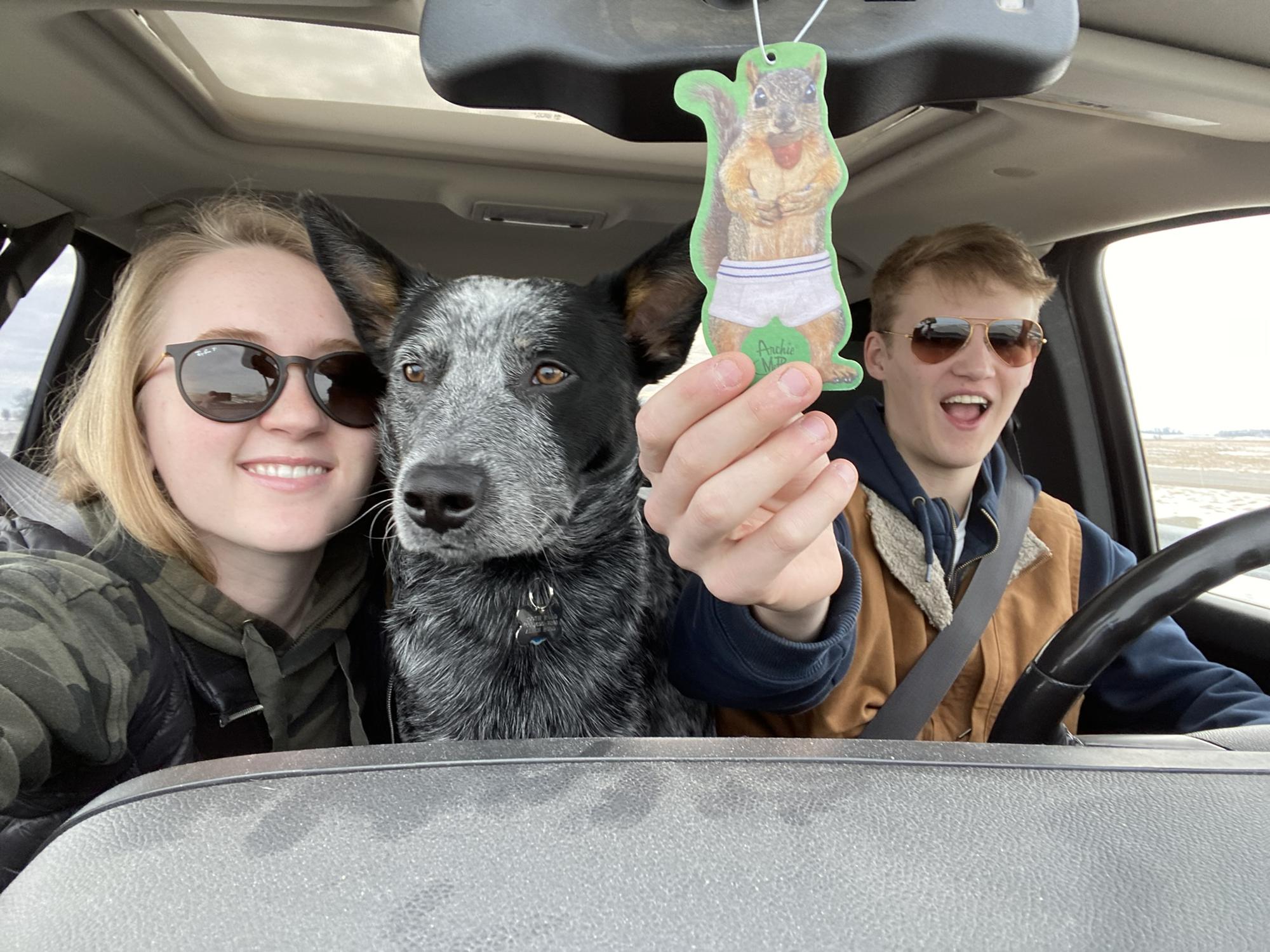 In June 2021 we got our blue heeler, Booth! Booth will be 2 by the time we get married.
