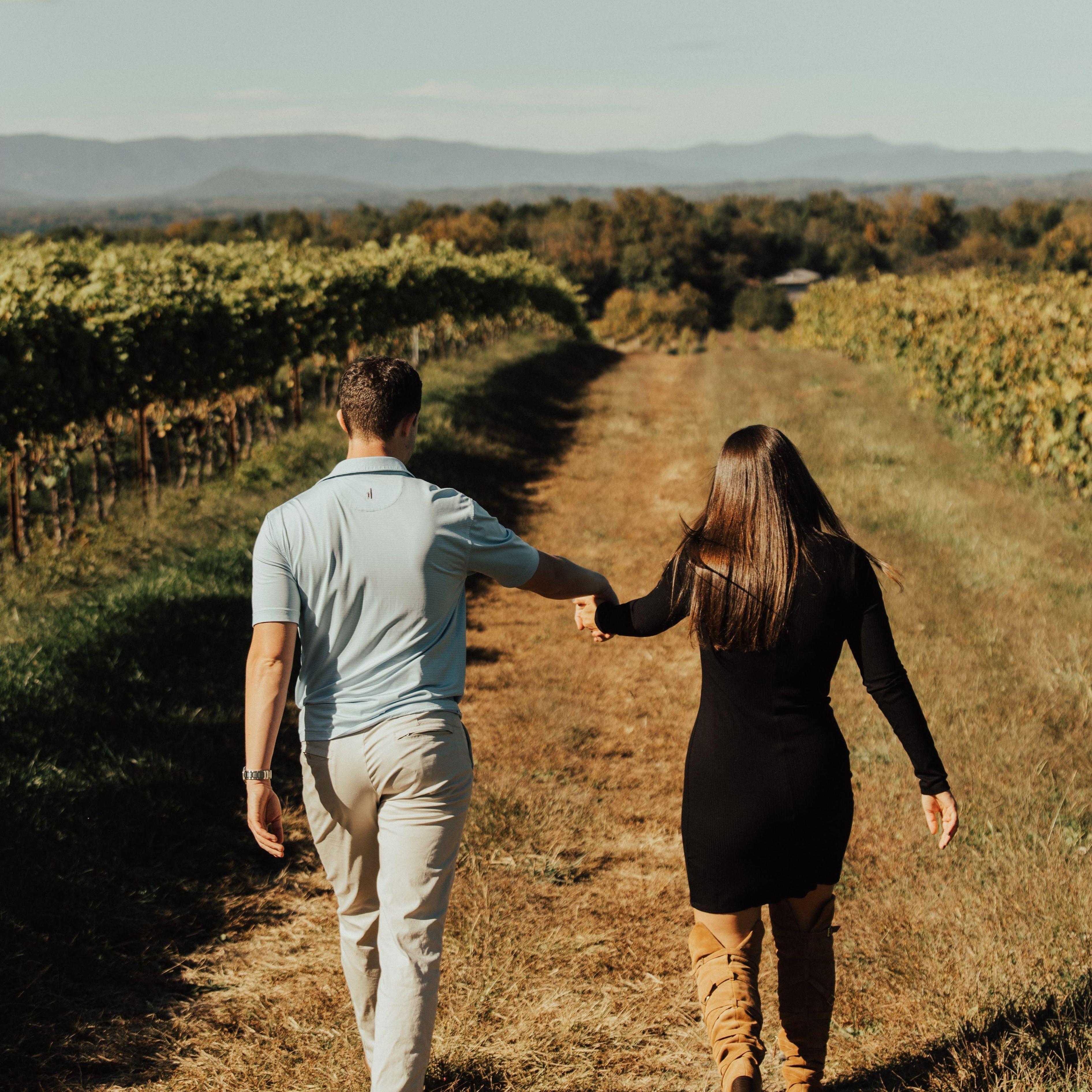 Paige and Brad's first date was at their favorite winery - Dilworth Tasting Room