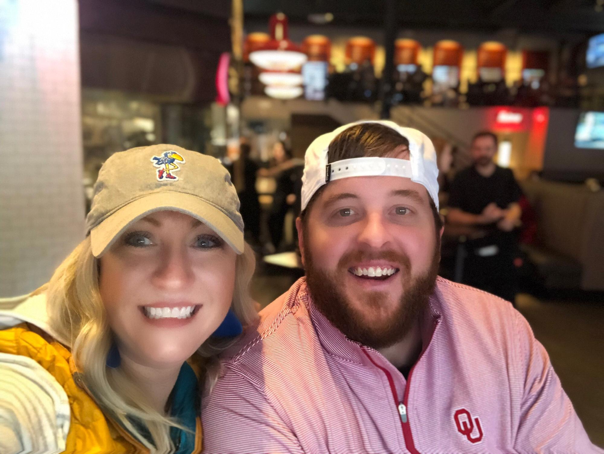 A house divided!   #rockchalk #boomer