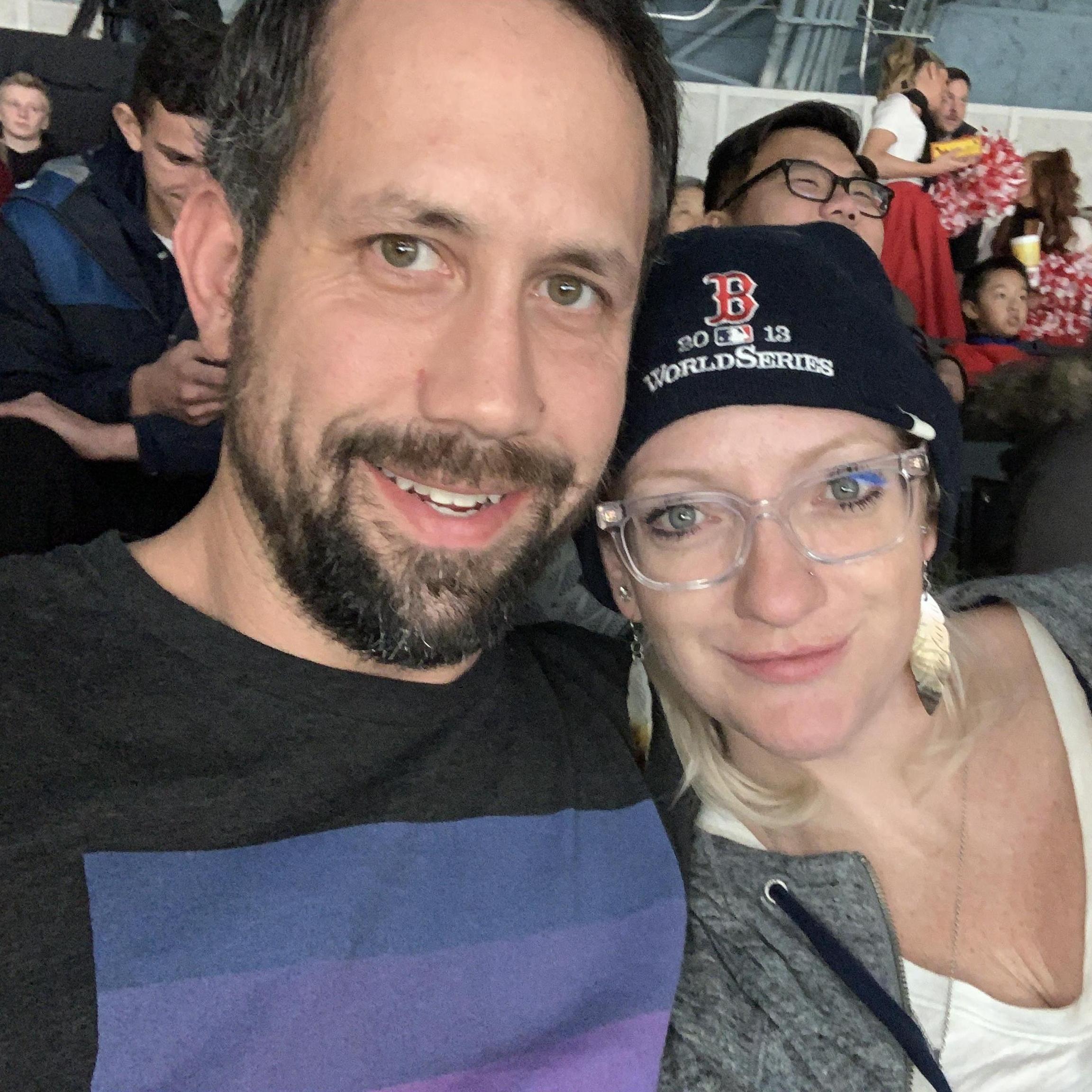 At our first Checkers game together.