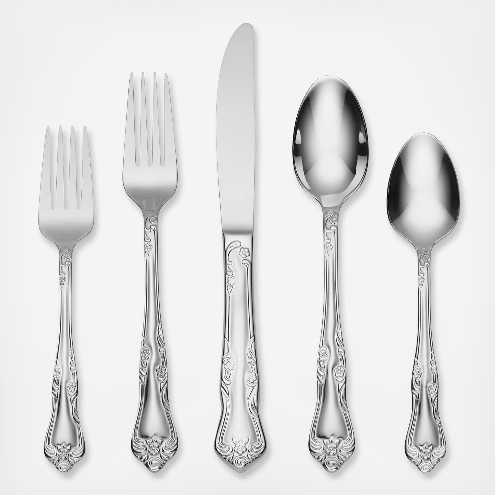 Oneida, Azalea 45-Piece Everyday Flatware Set, Service For 8 | Zola
