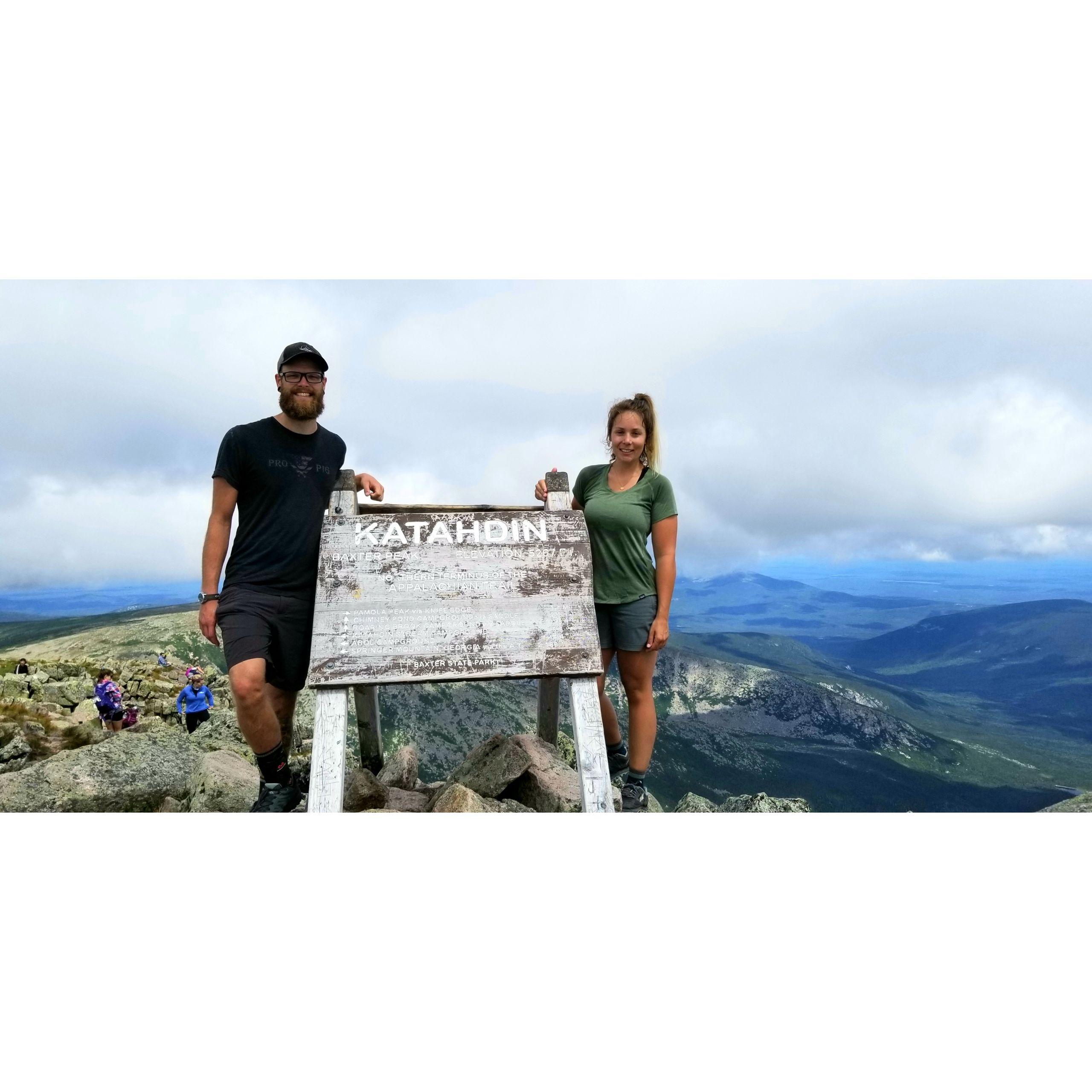 Summiting Mt. Katahdin