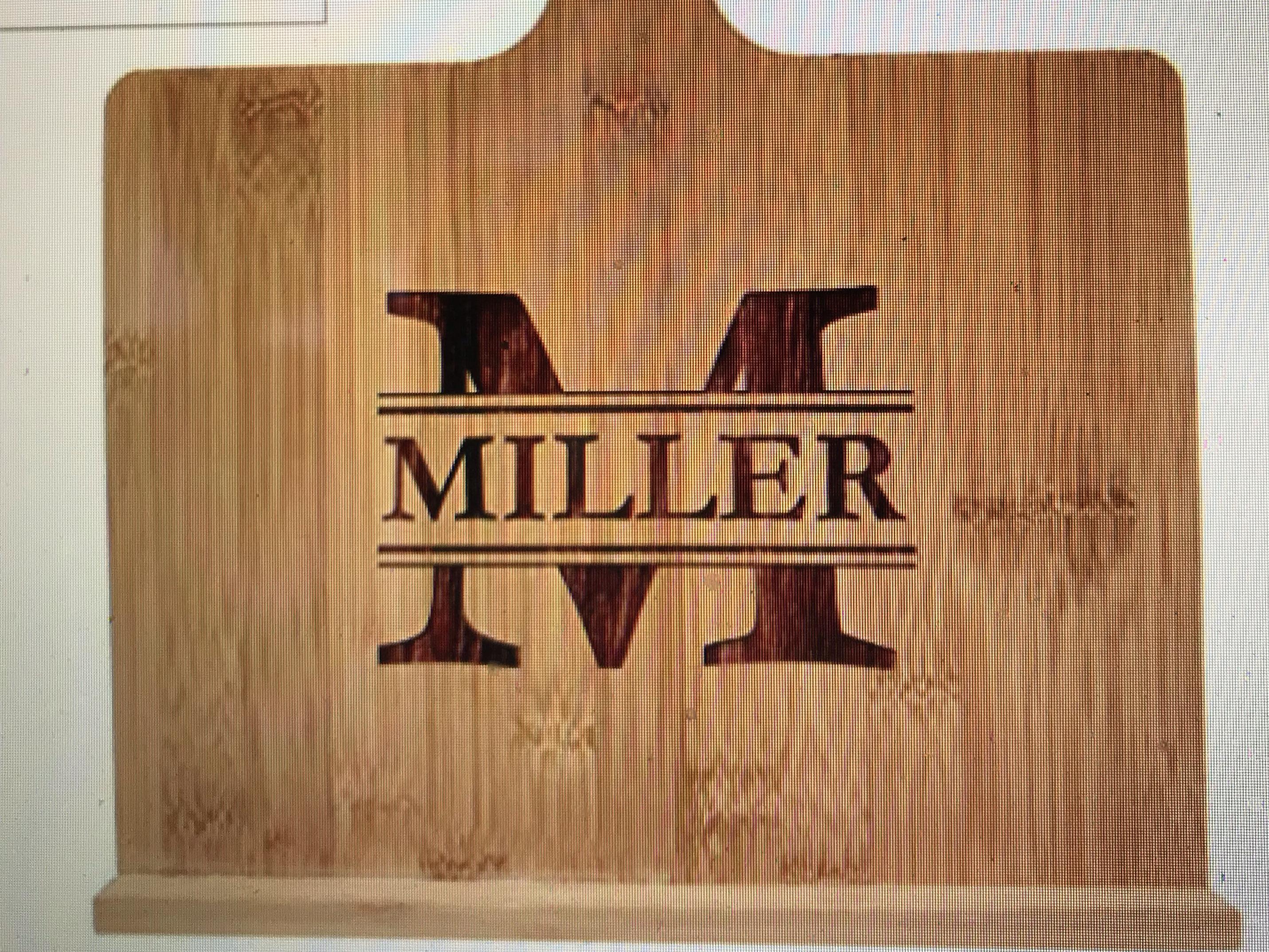 Custom Engraved Cookbook Stand - Personalized Recipe Cook Book Holder - Wood Housewarming Kitchen Chef Gift (Horizontal - 10.25" x 10.25")