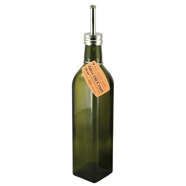 Grant Howard Green Glass Olive Oil Cruet