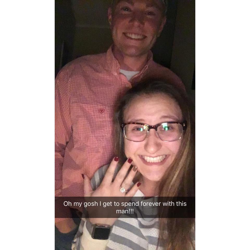 The moment he asked and she said "YES" November 26th 2018