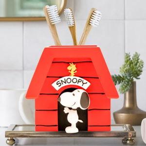 Peanuts Snoopy Toothbrush Holder - Makeup Brushes/Pens Tumbler, (Officially Licensed Product) by Franco Collectibles