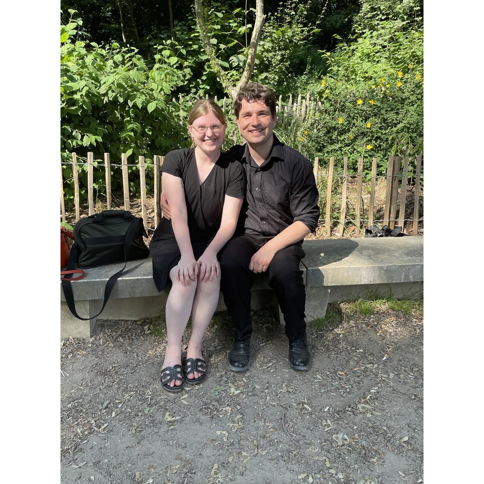 After our last concert in Brussells.