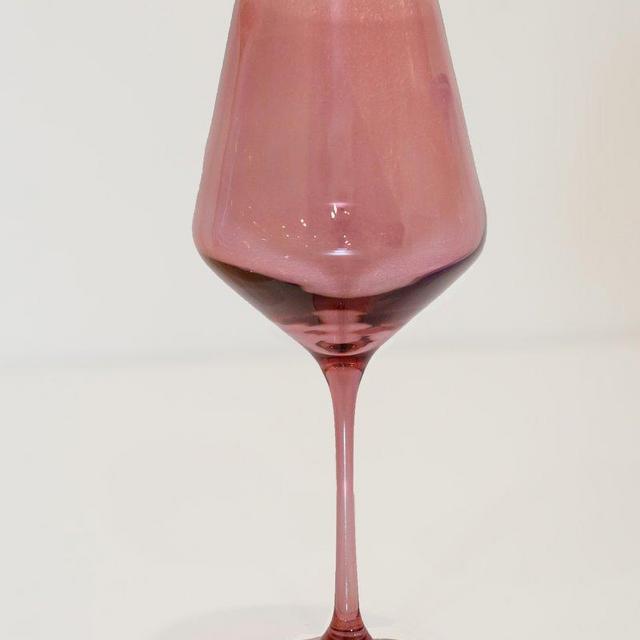 Estelle Colored Wine Stemware - Set of 6 {Rose}