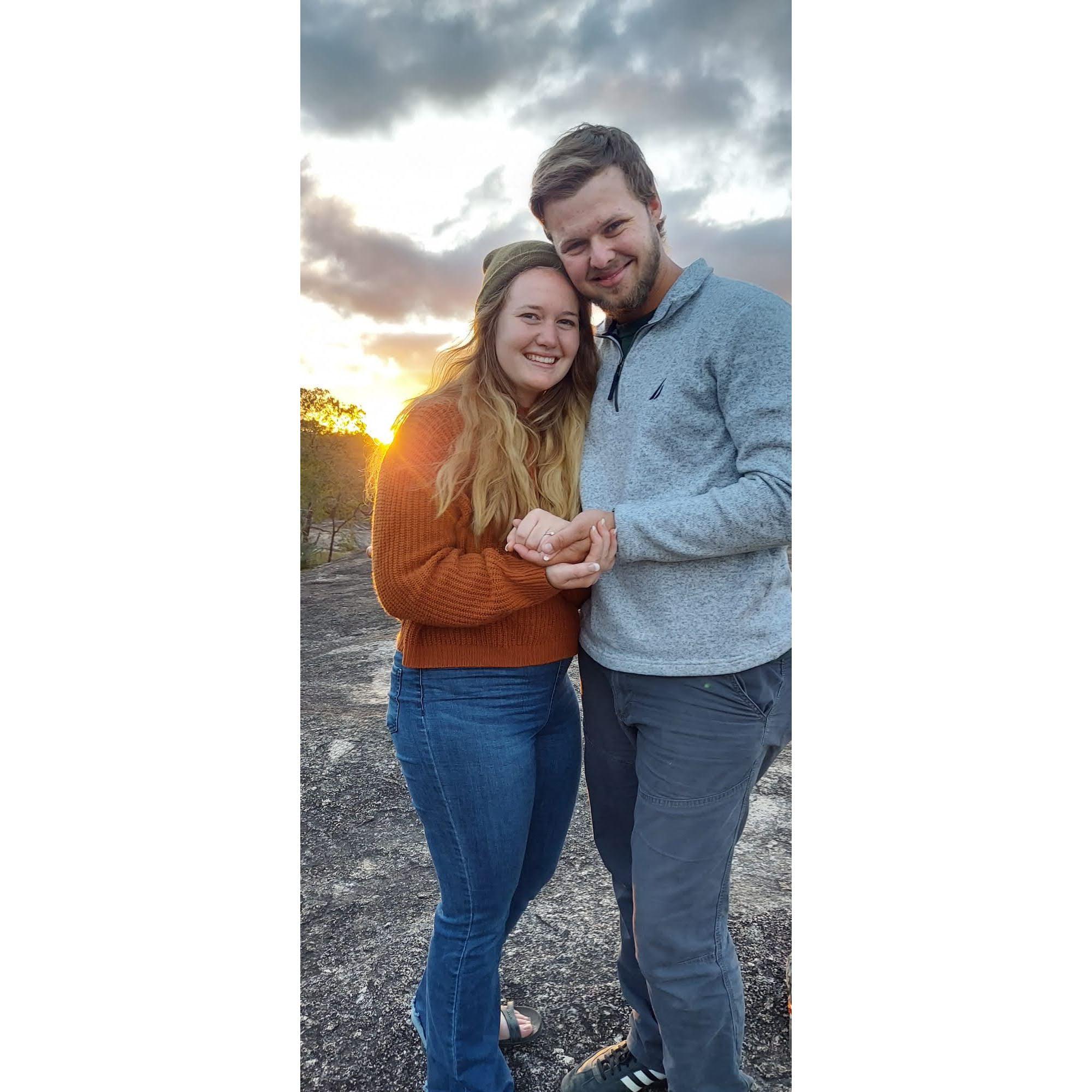 Engaged! July 28th, 2022, Granite Gorge Park, Australia.
