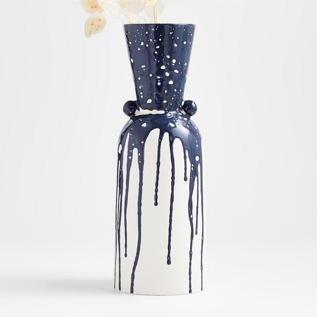 Cel Blue Drip Vase