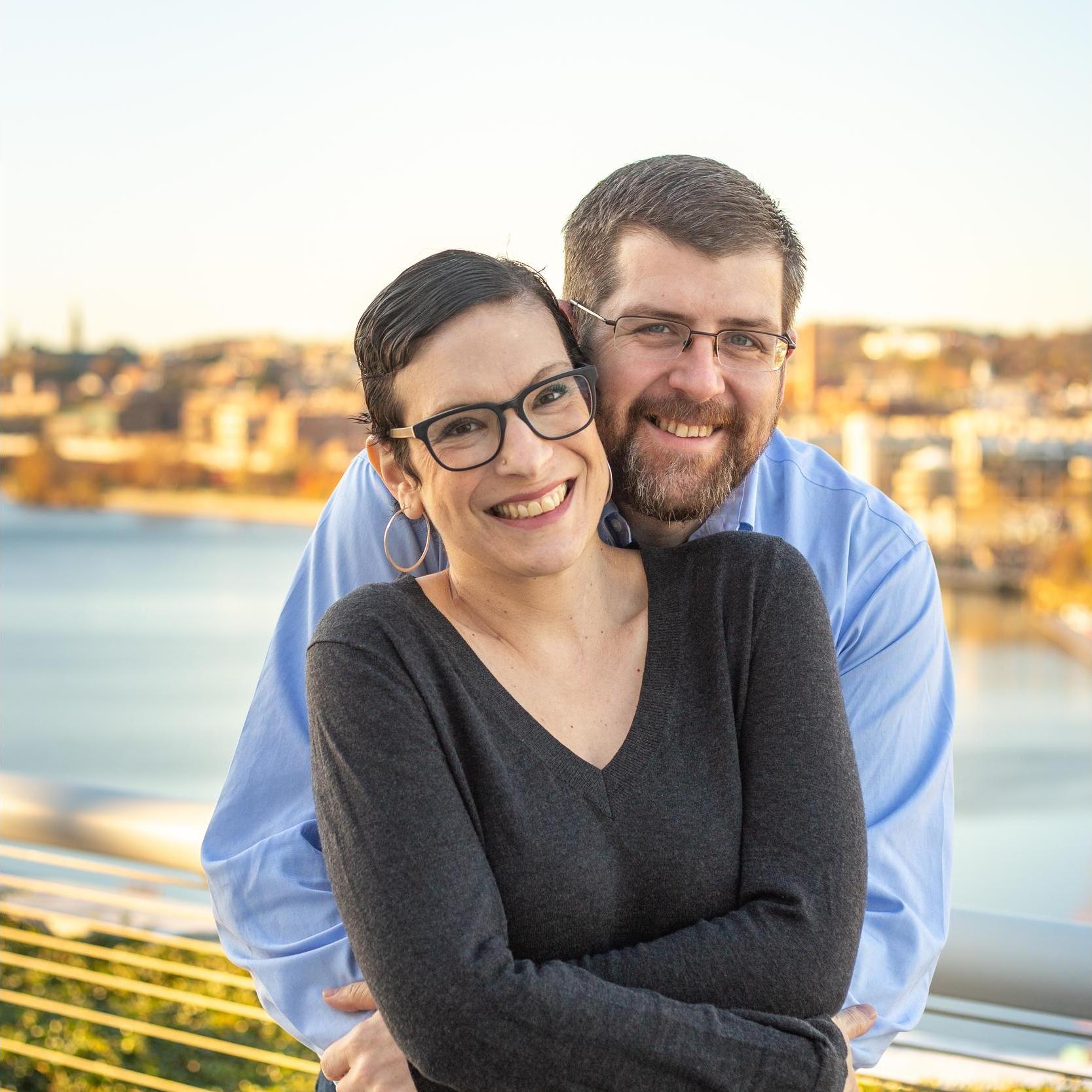 We were very very cold during our engagement photo shoot at the Kennedy Center!