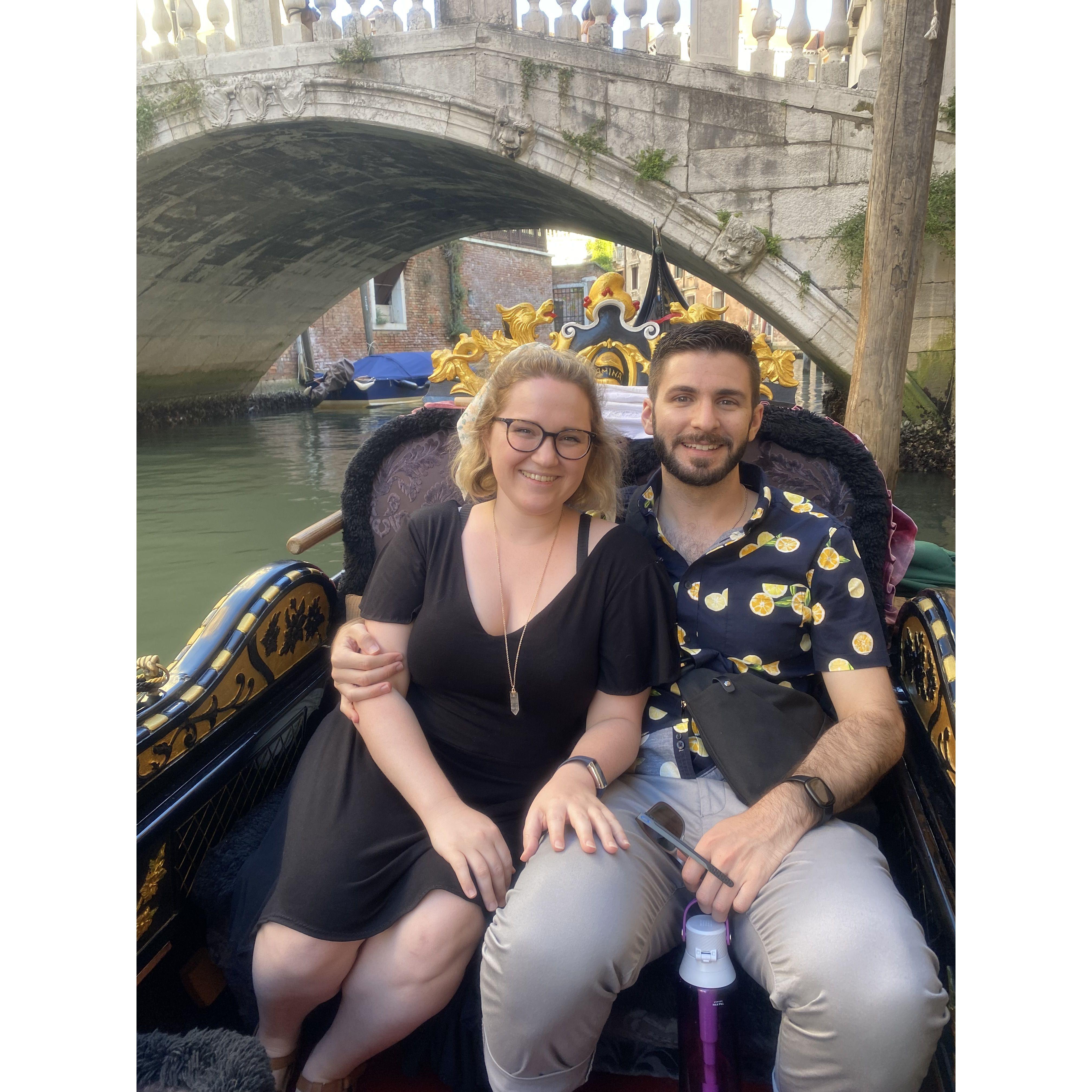 Gondola ride in Venice, 2022.