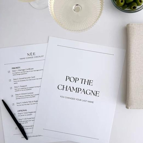 Bride’s Name Change