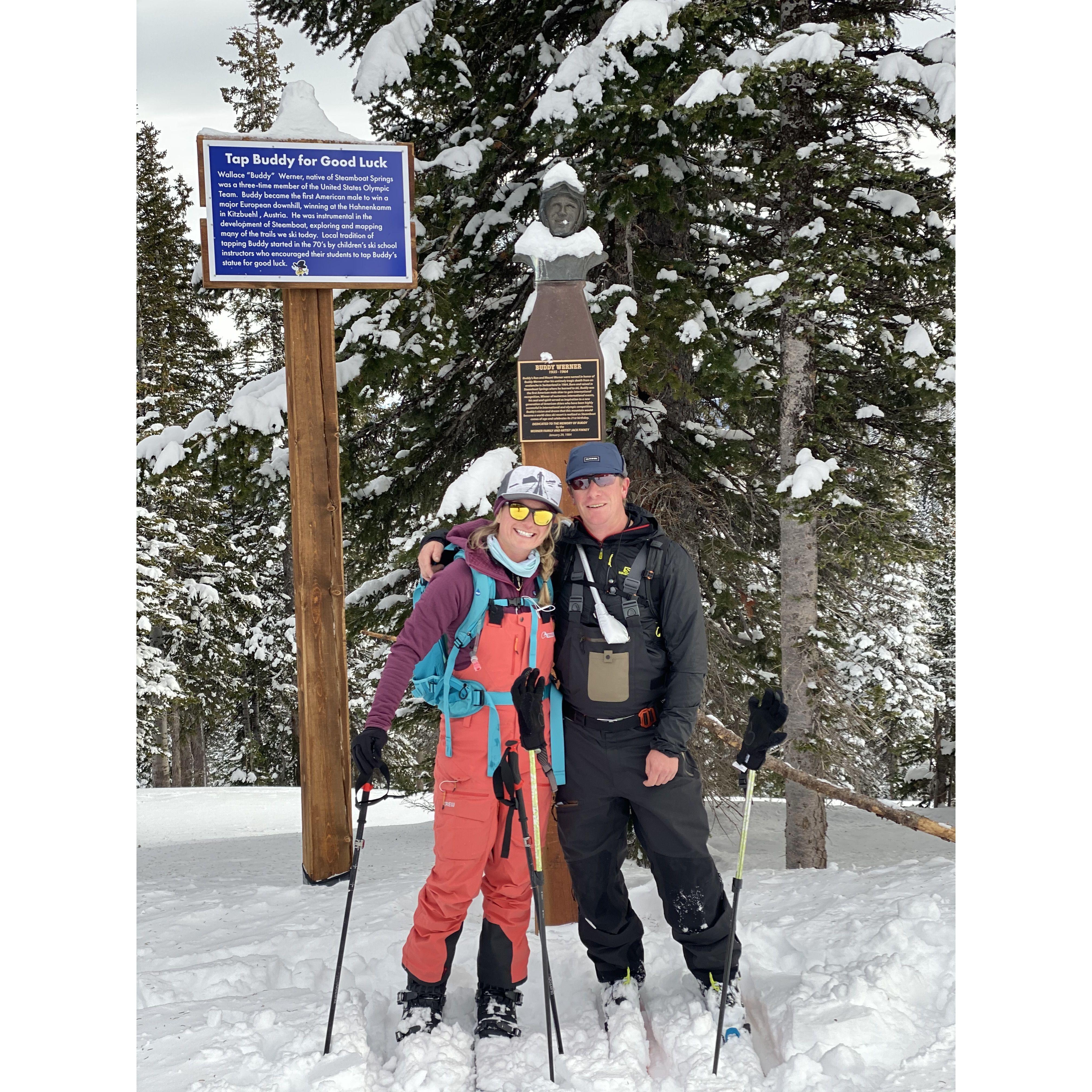 Early season skin to the top of Storm Peak Mountain.