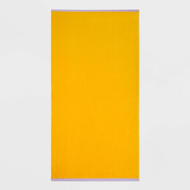 WOW Reversible Beach Towel Yellow - Sun Squad™