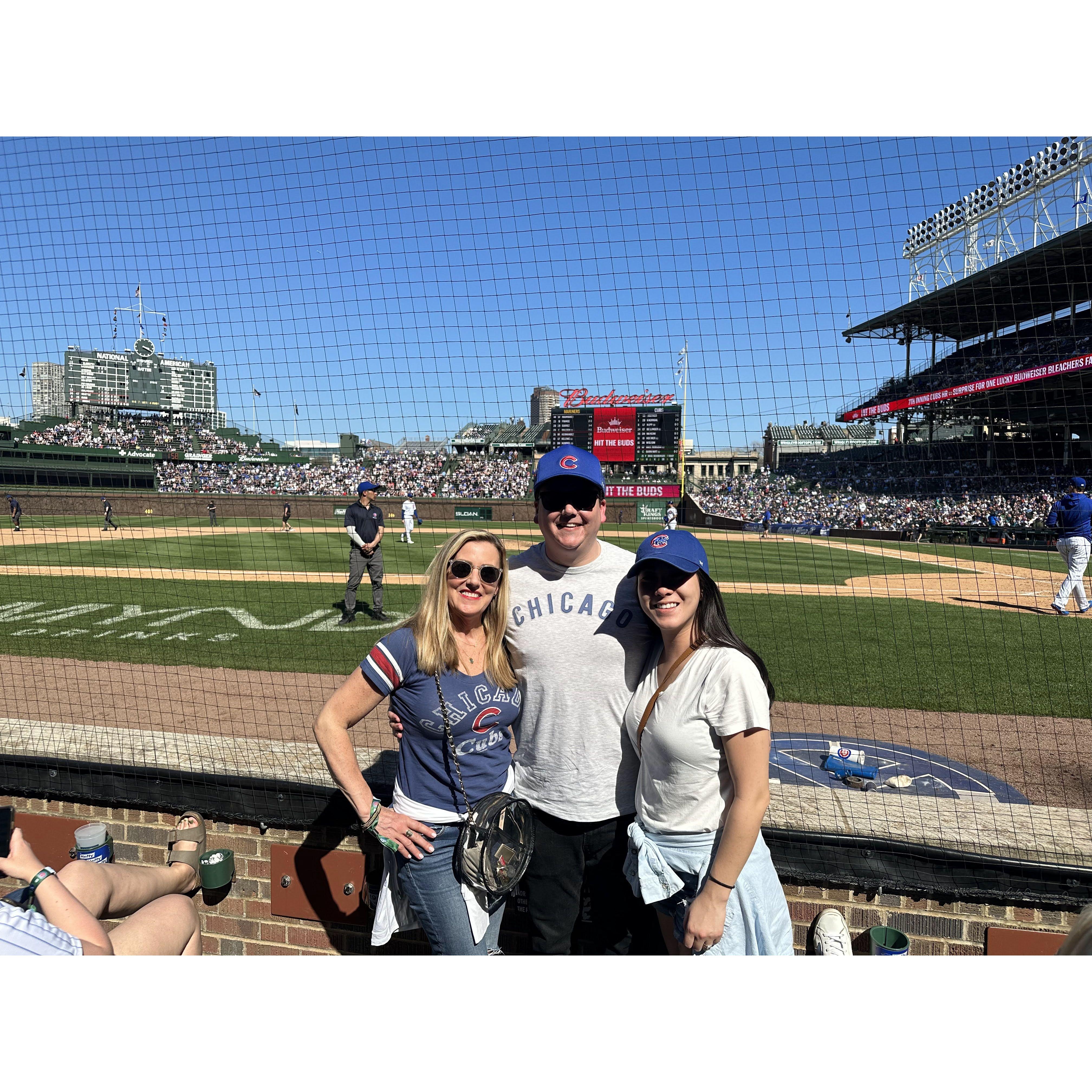 Audrey's 1st Cubs Game!