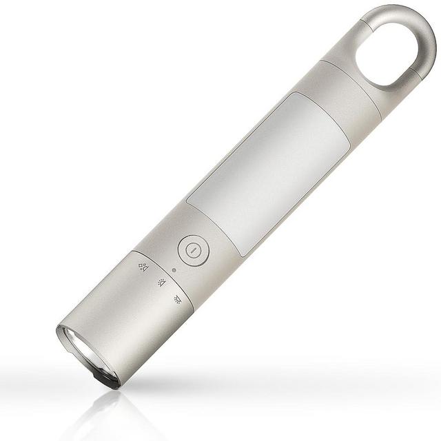 HOTO Flashlight Duo, USB-C Rechargeable, Dual Light Source, Colorful Ambient Light, SOS & Strobe, 1000 Lumens, Multifunctional Hanger, Magnetic Absorption, 65h Long-Lasting