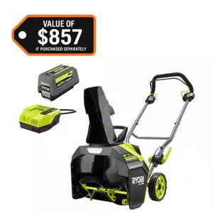 40V HP Brushless 18 in. Single-Stage Cordless Electric Auger Propelled Snow Blower with 8.0 Ah Battery and Charger