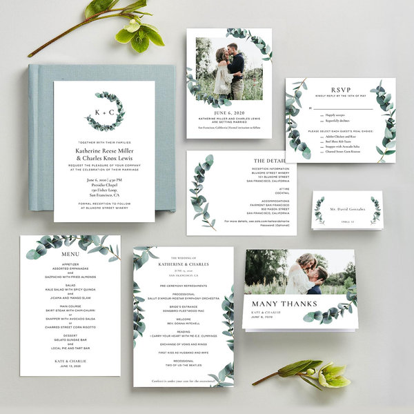 Galata Wreath | White | Zola Save The Dates