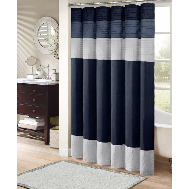 Madison Park Amherst Faux Silk Shower Curtain, 72" x 84"