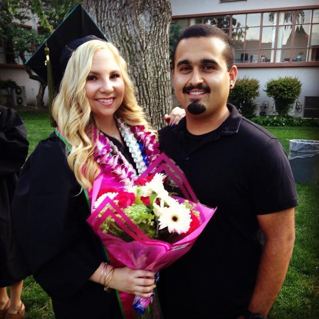 They always support each other through life's big moments. Here they are at Madi's graduation from San Jose State University.