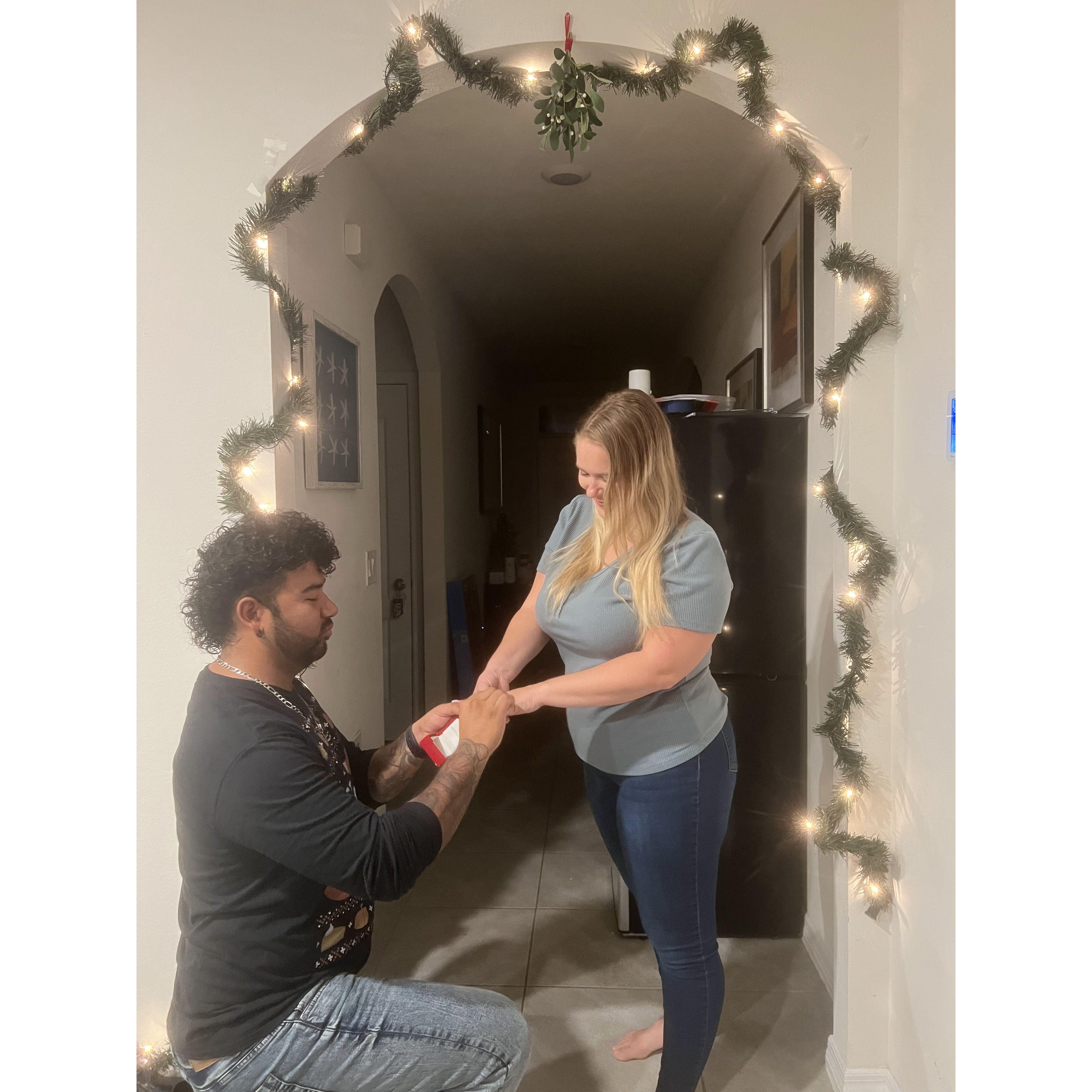 He popped a knee...I said YES