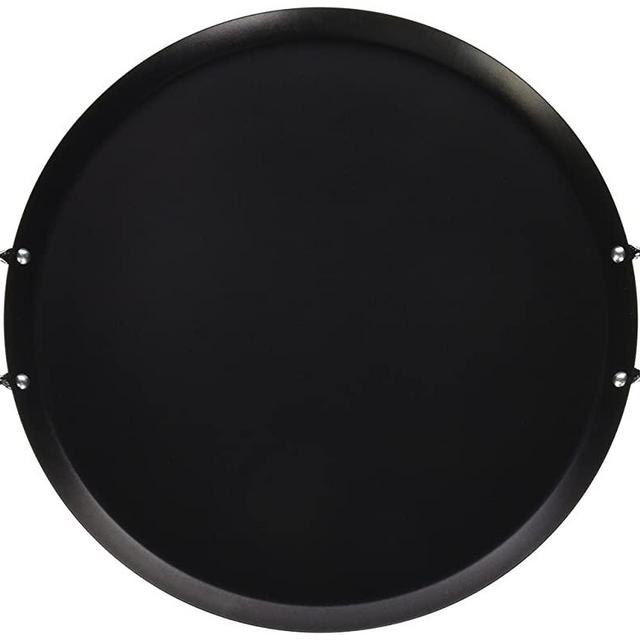IMUSA USA CAR-52023 14" Nonstick Carbon Steel Small Round Comal with Metal Handles, 13.5-Inch