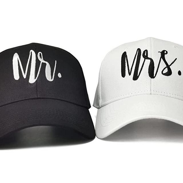 Enodtter Mr and Mrs Hats, Bride Groom Hats, Captain & First Mate Hats for Men & Women