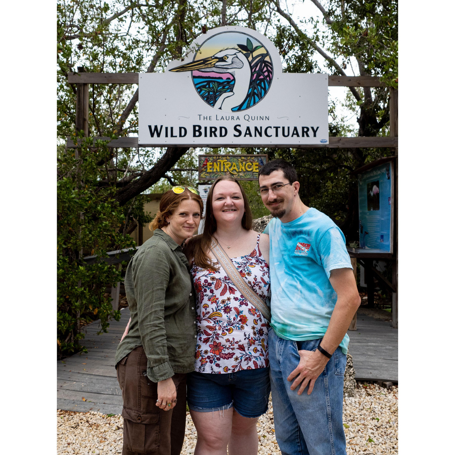 Tim, Amanda, and Bev Smith (one of Amanda's best friends), who helped make Tim's proposal to Amanda possible.