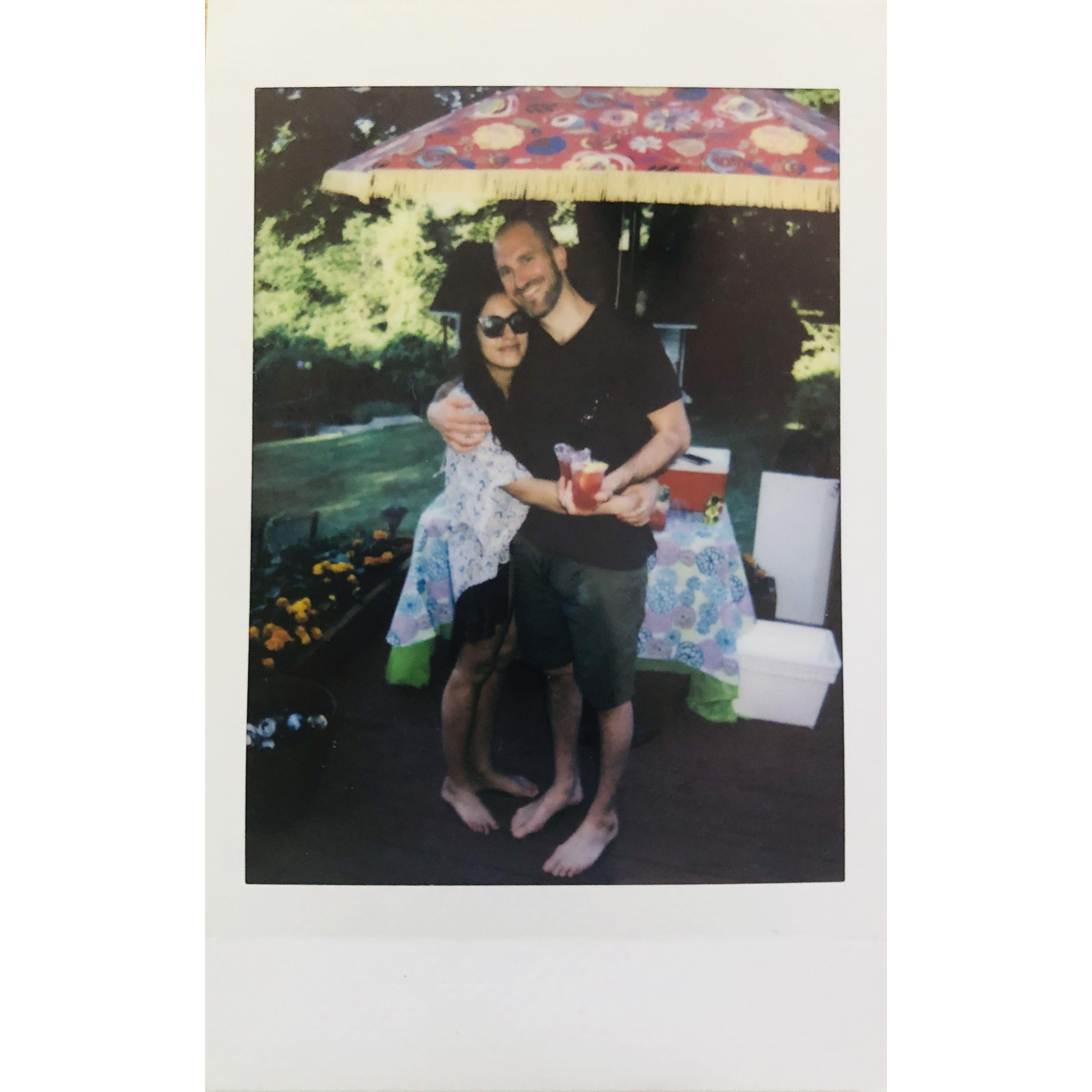 A party at Jessie's family's house in Connecticut