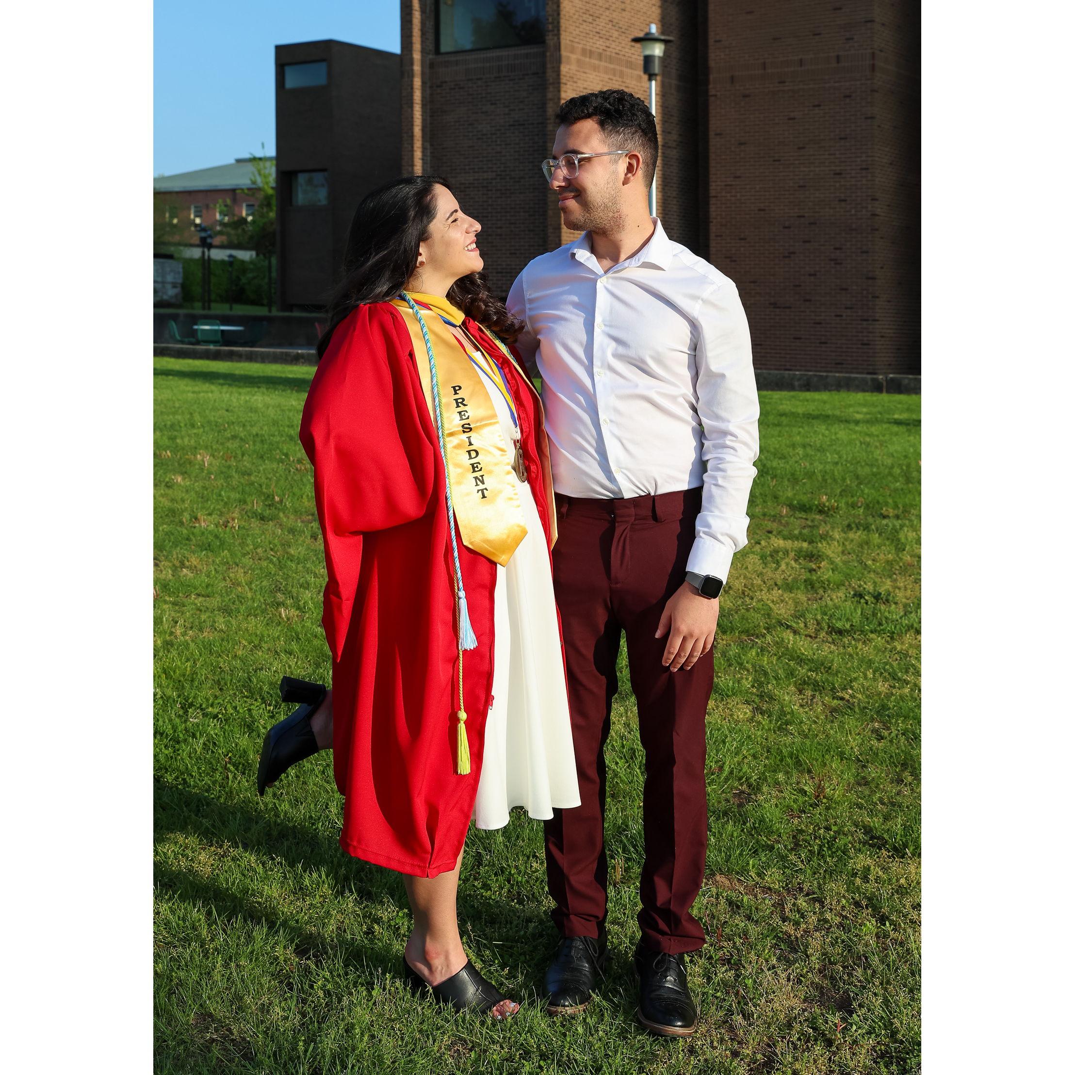 Marisa's graduates from Stony Brook School of Social Welfare.
May 2022