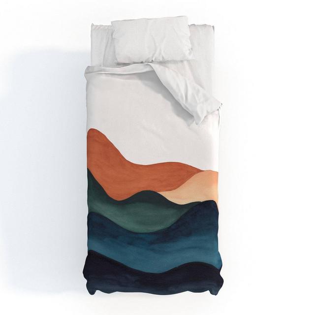 King Kris Kivu Colors of the Earth Duvet Set Blue - Deny Designs
