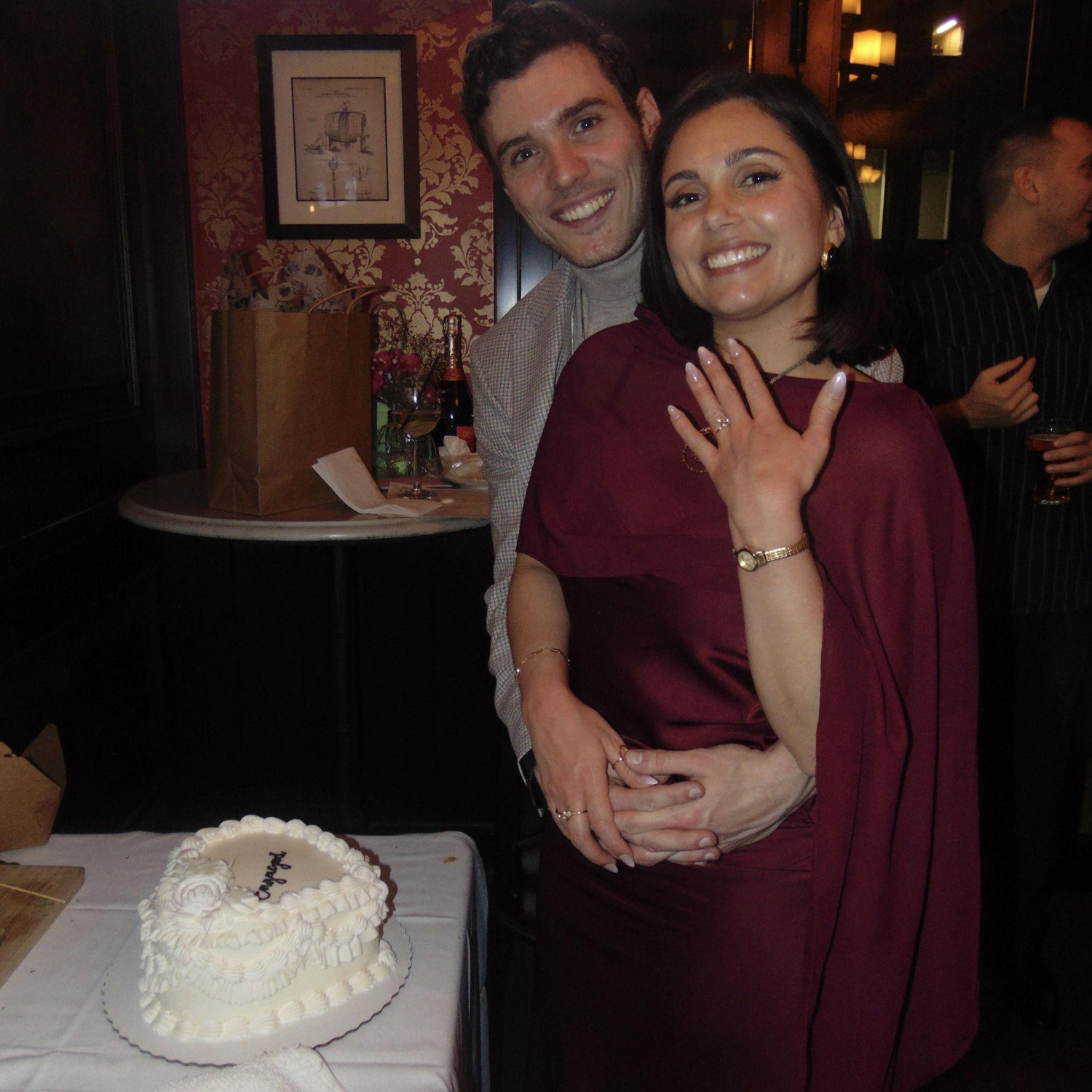 The night we got engaged!