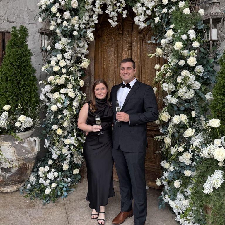 First wedding together as an engaged couple