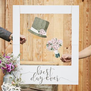 Photobooth Props & Polaroid Sign Set