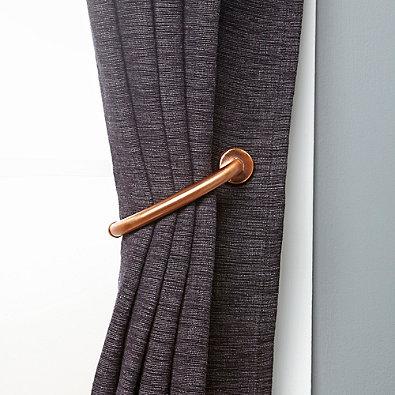 Umbra® Cappa Halo Hold Backs in Brushed Copper (Set of 2)